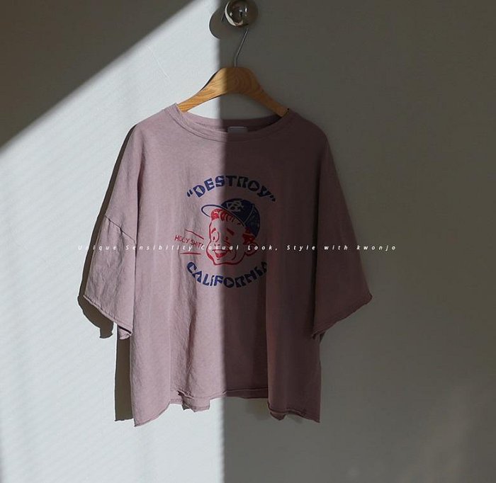 Forever Kids 正韓 可愛印花復古T上衣【R6801】韓國代購