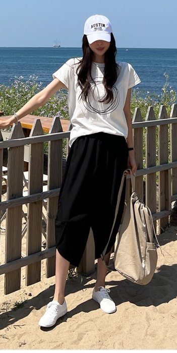 Forever Kids  特價 正韓 繞圈圓形印花寬鬆T【E46359】韓國代購