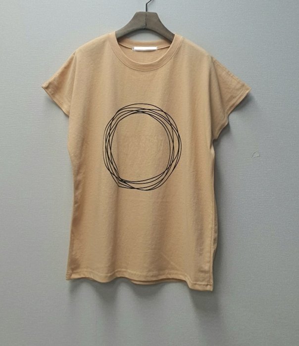 Forever Kids  特價 正韓 繞圈圓形印花寬鬆T【E46359】韓國代購