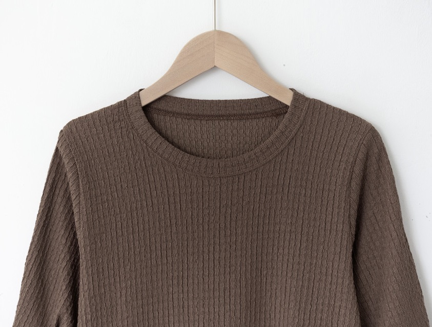 Forever Kids  正韓   好彈性抓褶袖T 五分袖上衣【A69308】