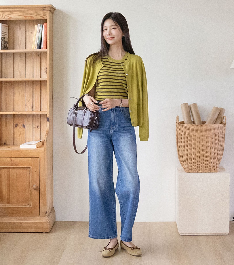 Forever Kids  正韓  無袖針織條紋背心【A69305】