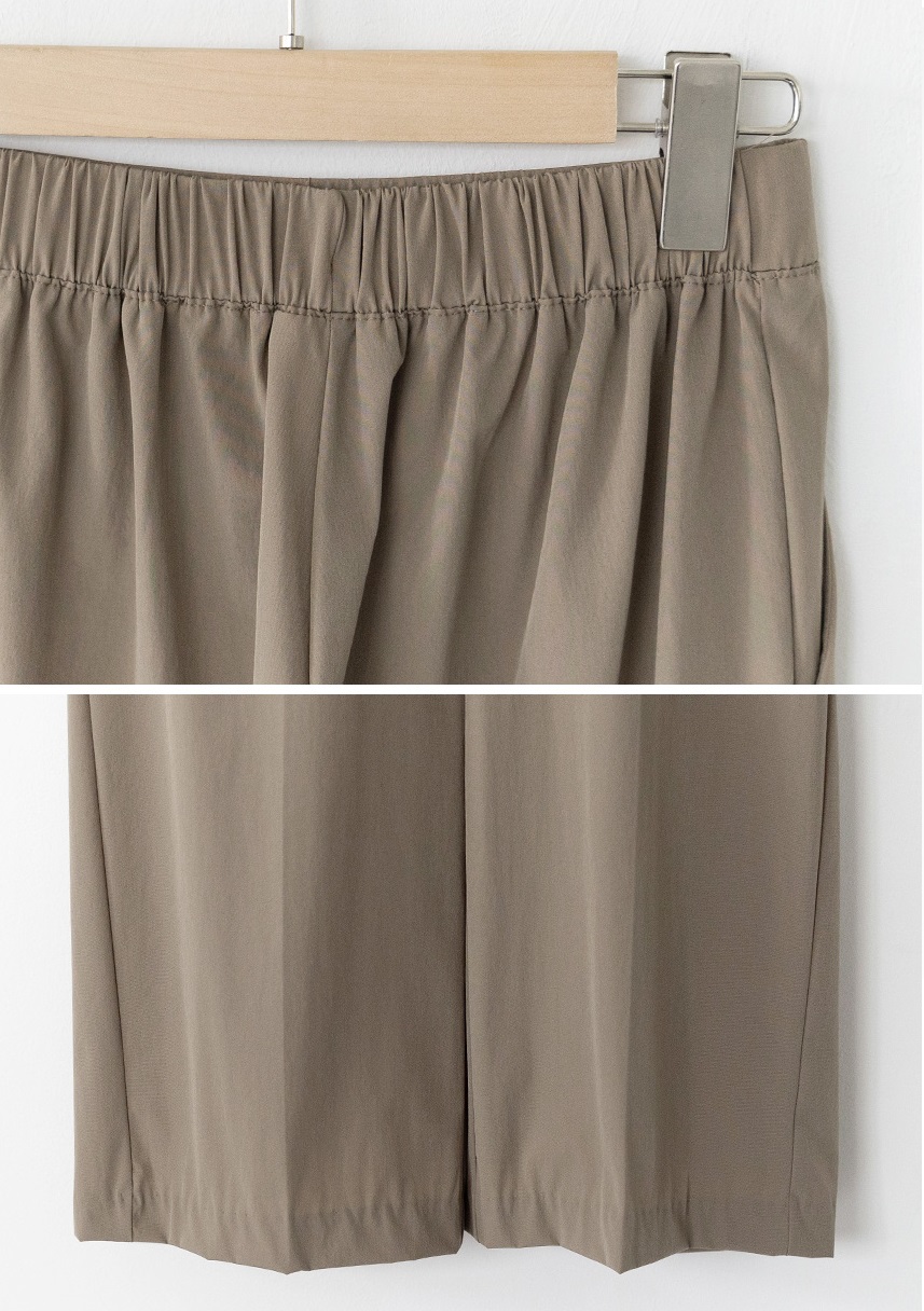 Forever Kids  正韓  俐落修身好穿 後鬆緊腰九分褲 西裝褲【A69306】 