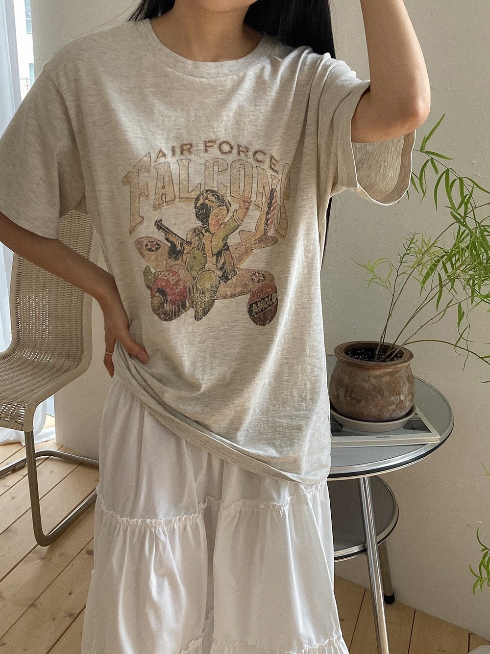 Forever Kids 正韓 水洗寬鬆印花 長版T【A60002】韓國代購