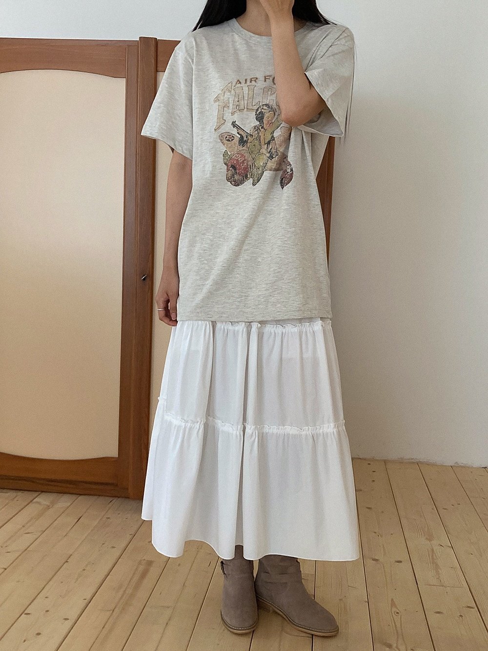 Forever Kids 正韓 水洗寬鬆印花 長版T【A60002】韓國代購