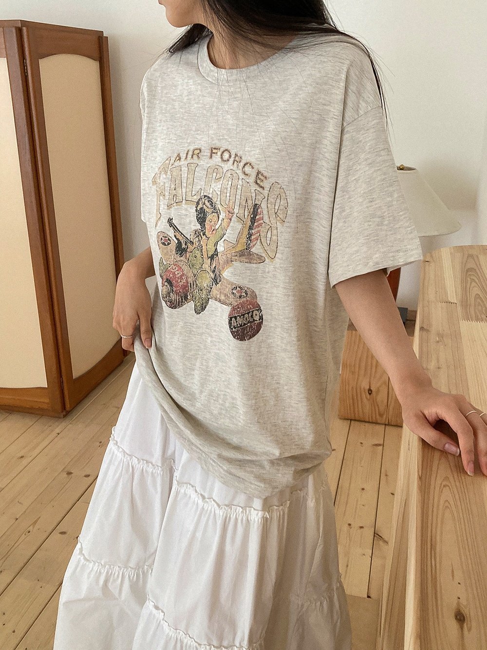 Forever Kids 正韓 水洗寬鬆印花 長版T【A60002】韓國代購