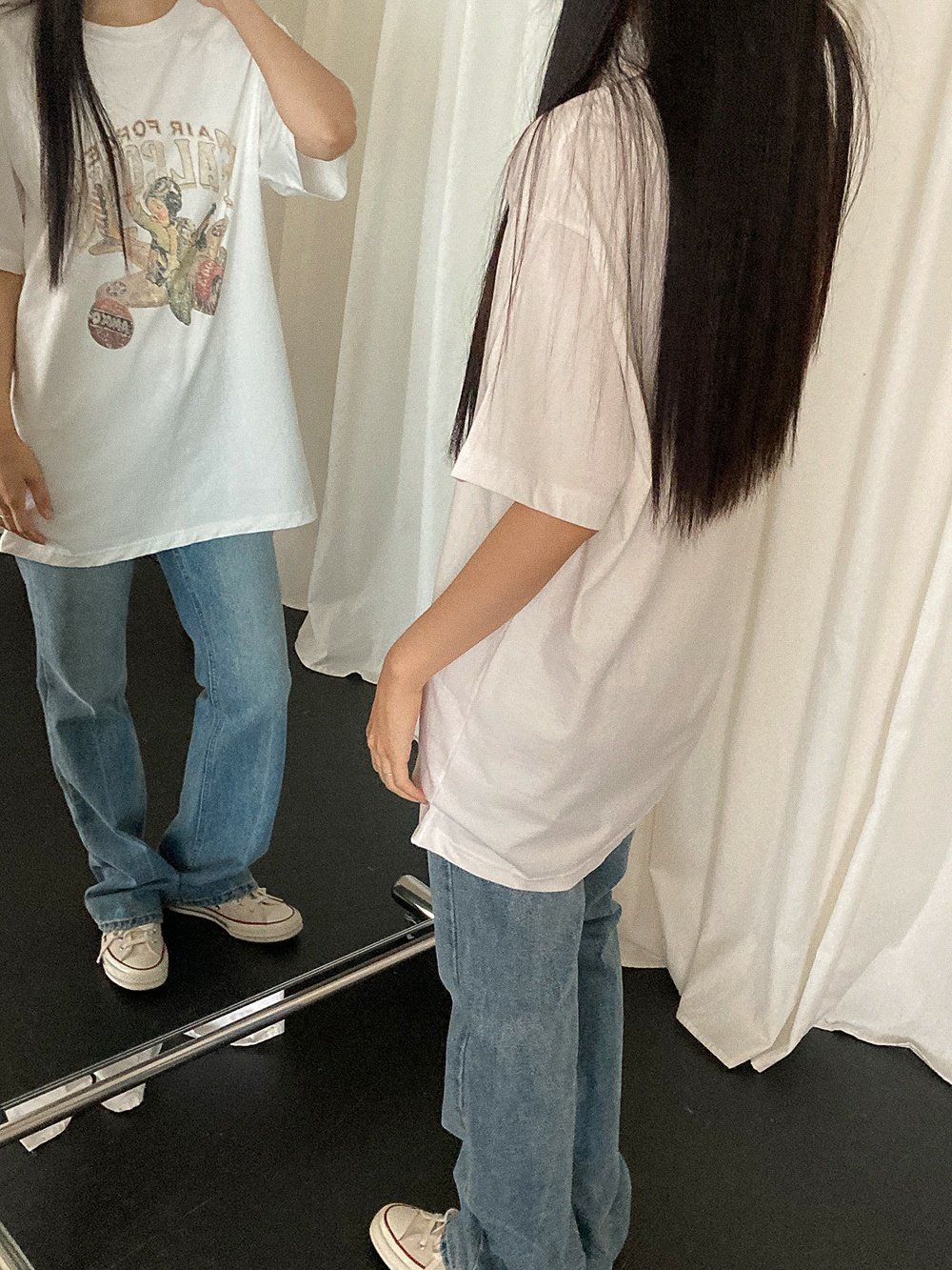 Forever Kids 正韓 水洗寬鬆印花 長版T【A60002】韓國代購