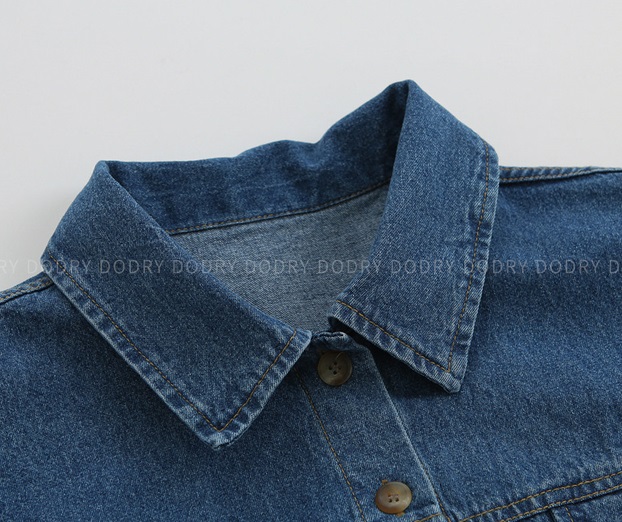 Forever Kids 正韓 好看剛好長度率性牛仔襯衫 外套【A60301】 