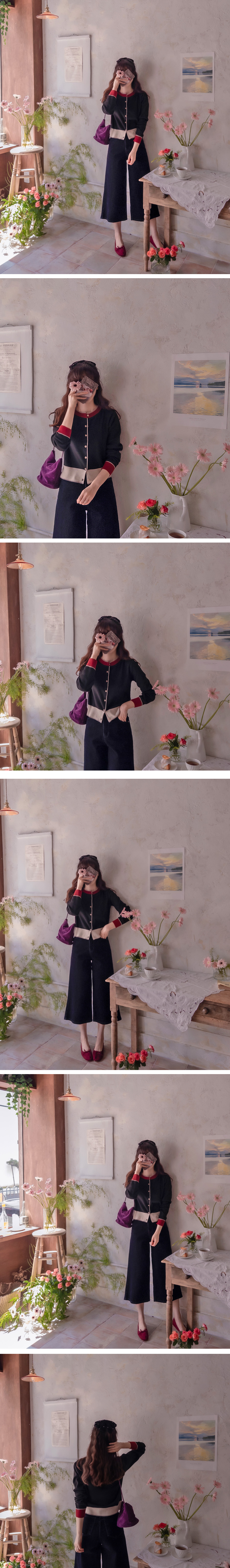 Forever Kids 正韓 配色設計排扣針織外套上衣【H60008】韓國代購