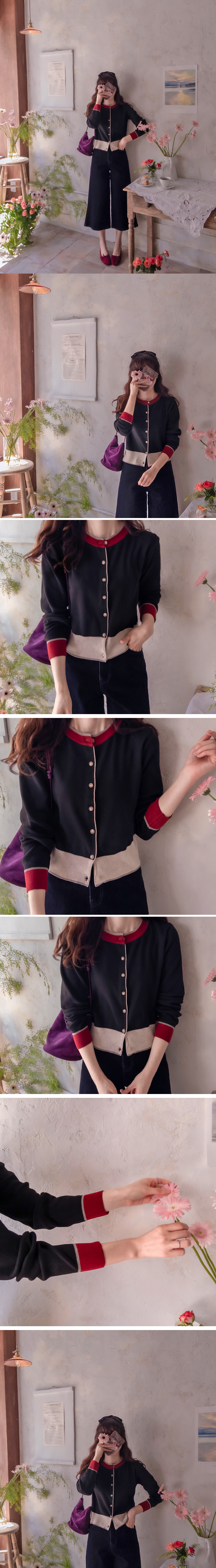 Forever Kids 正韓 配色設計排扣針織外套上衣【H60008】韓國代購