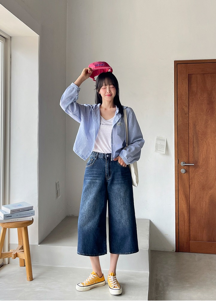 Forever Kids 正韓 半短連帽條紋外套【B60308】 