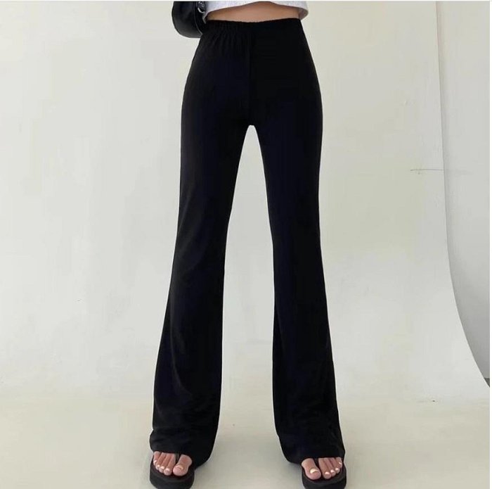 Forever Kids  正韓 韓國熱銷十萬款!!大推薦~涼感薄款顯瘦好穿 喇叭褲彈性 魔術褲休閒褲【A66602】韓國代購