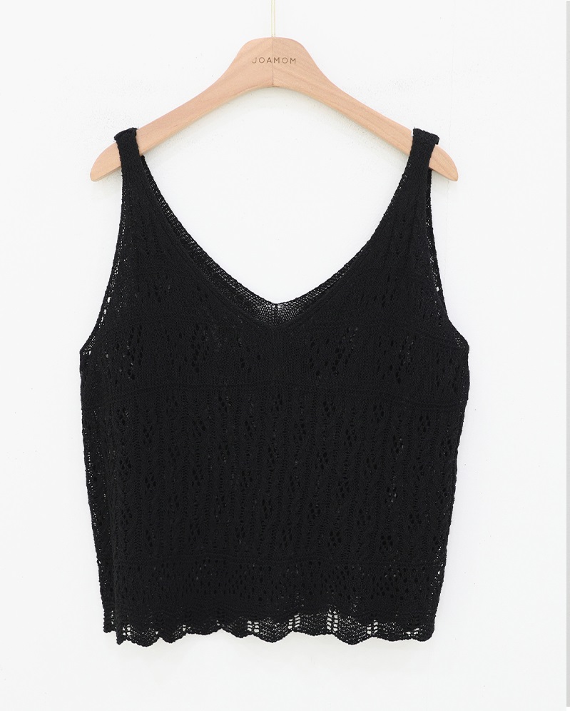 Forever Kids 正韓 層次穿搭下擺波浪編織 針織背心【A60406】