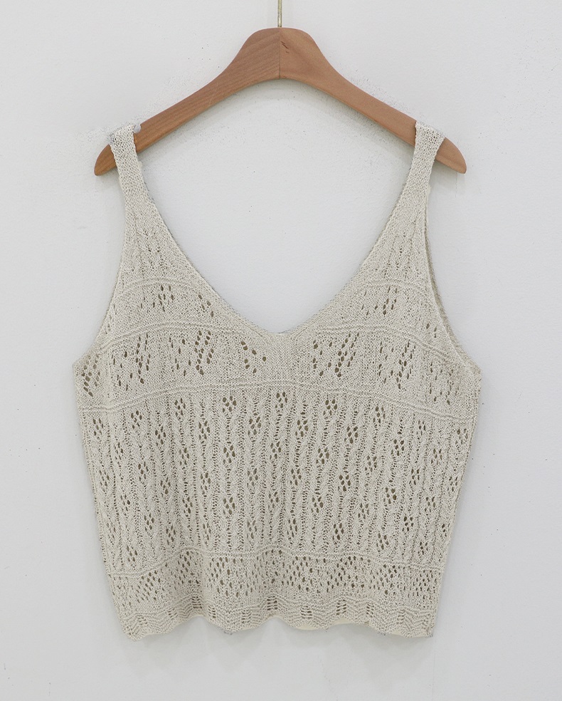 Forever Kids 正韓 層次穿搭下擺波浪編織 針織背心【A60406】