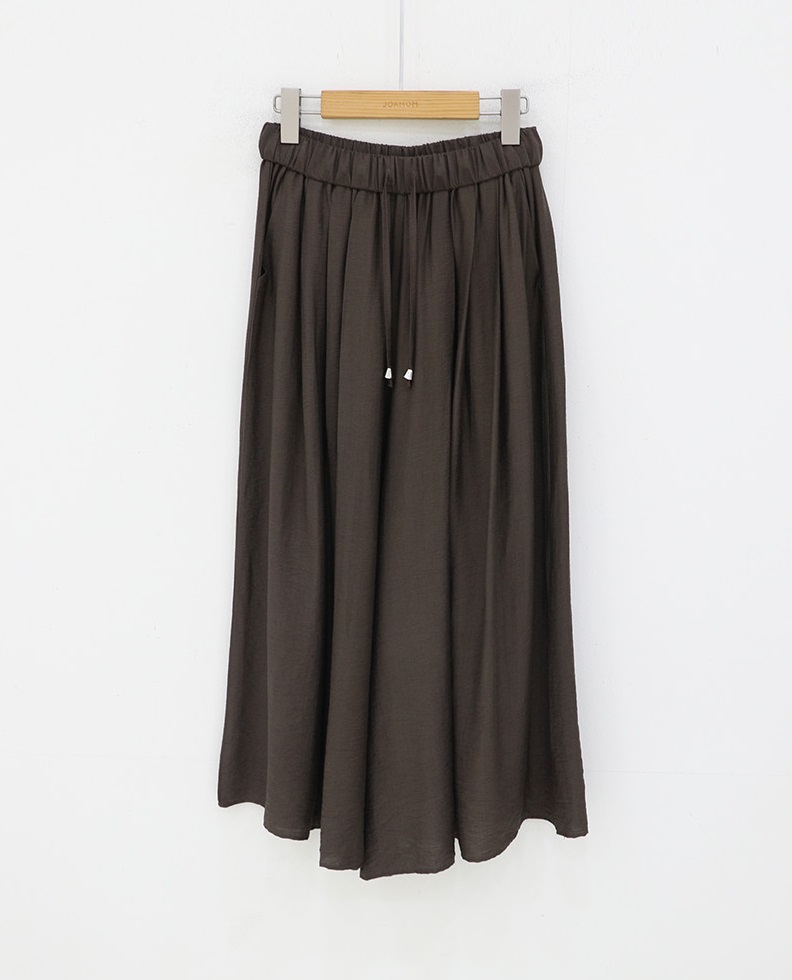 Forever Kids 正韓 飄逸輕盈抽繩寬褲 褲裙【A60408】 