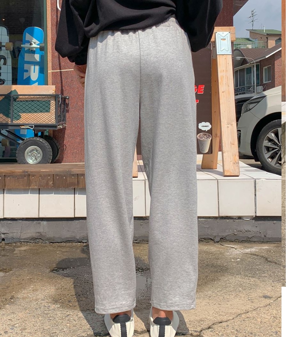 Forever Kids 正韓  鬆緊腰休閒打褶下擺棉褲【A60403】