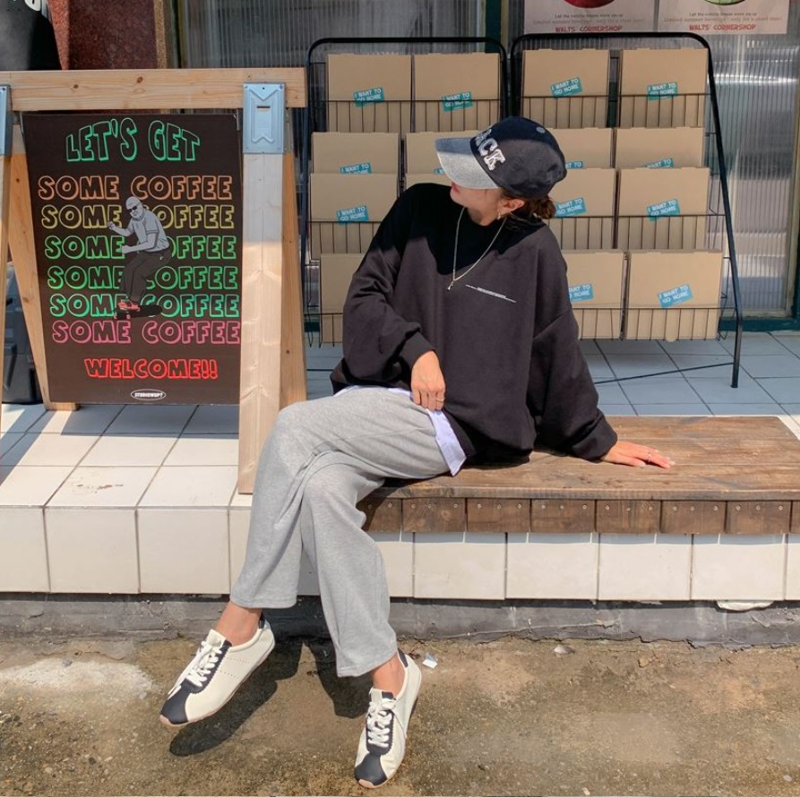 Forever Kids 正韓  鬆緊腰休閒打褶下擺棉褲【A60403】