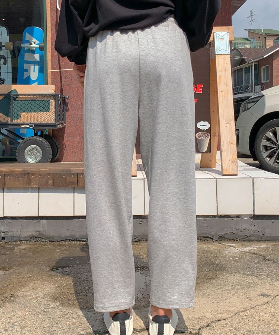 Forever Kids 正韓  鬆緊腰休閒打褶下擺棉褲【A60403】