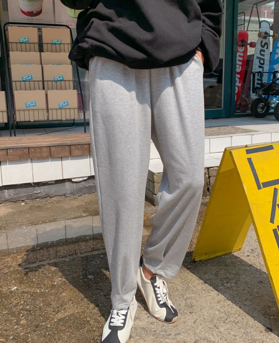 Forever Kids 正韓  鬆緊腰休閒打褶下擺棉褲【A60403】