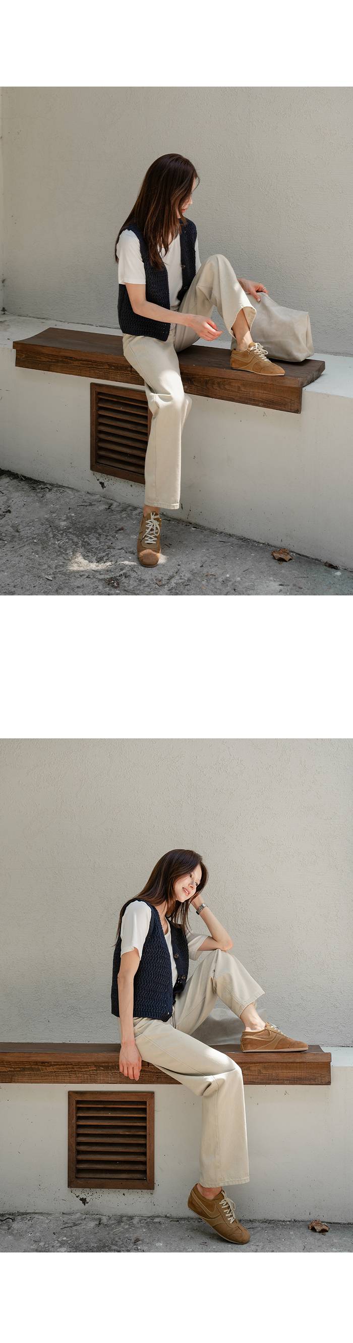 Forever Kids 正韓 V領排扣針織背心【C60403】