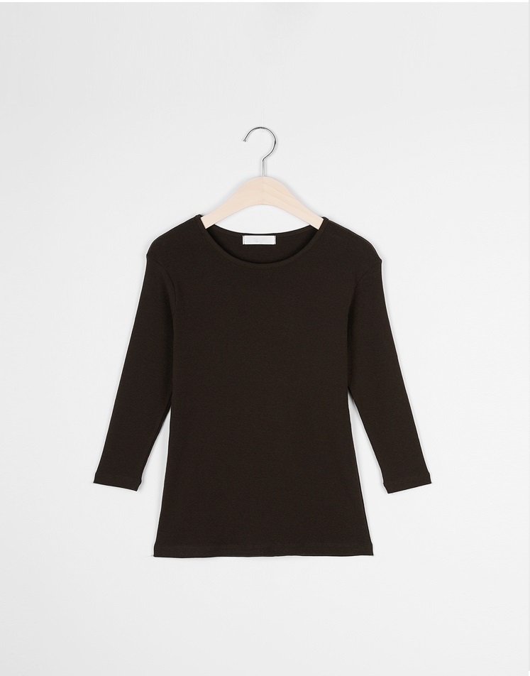 Forever Kids 正韓  乾淨的船領七袖短袖上衣【A60401】