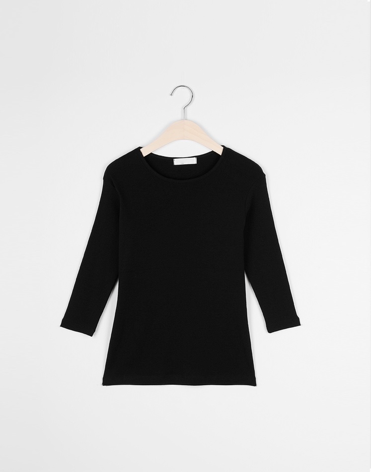 Forever Kids 正韓  乾淨的船領七袖短袖上衣【A60401】