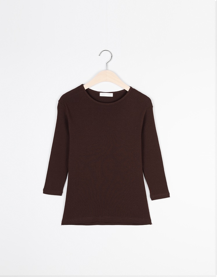 Forever Kids 正韓  乾淨的船領七袖短袖上衣【A60401】