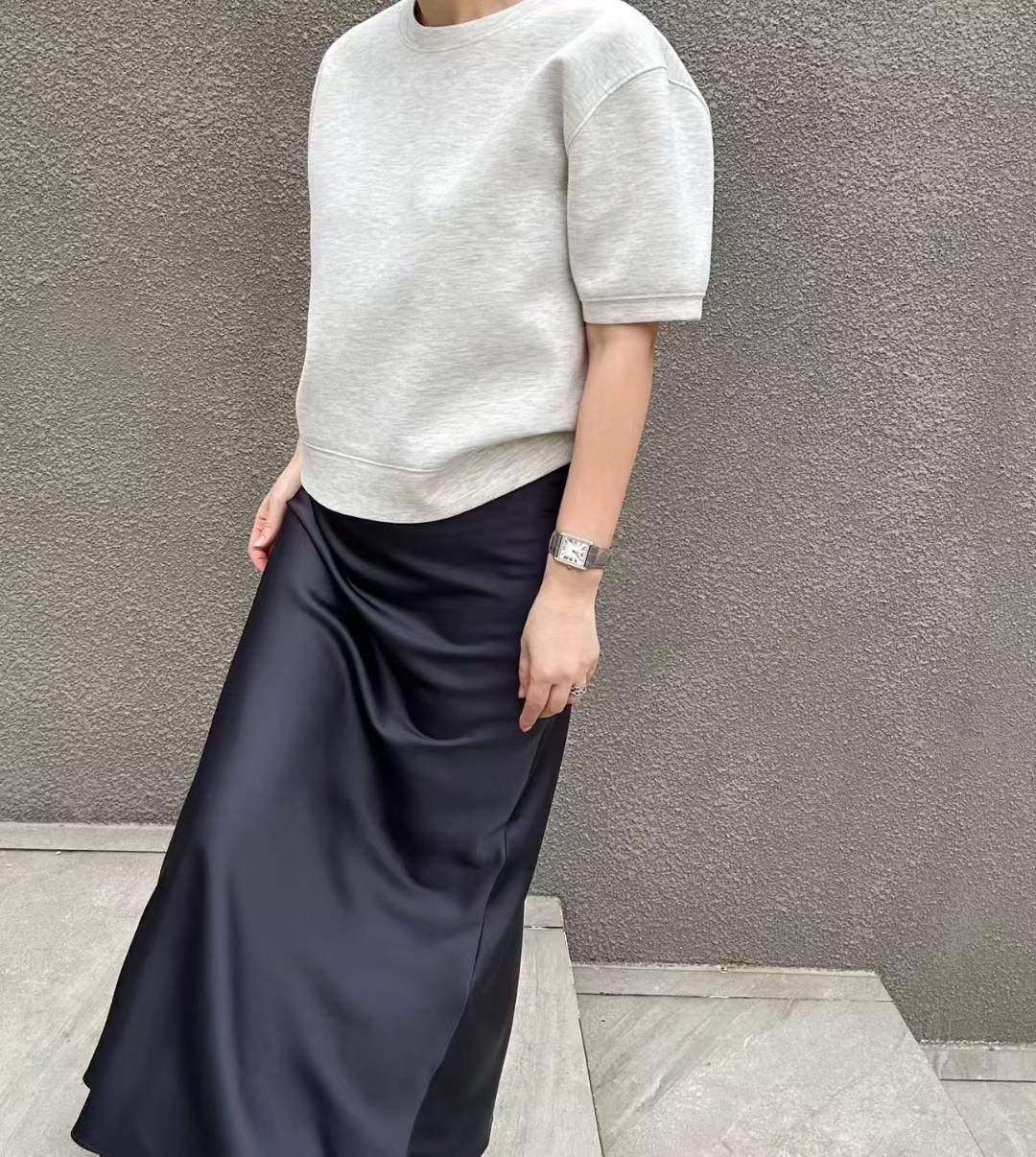 Forever Kids 正韓 光澤絲質感女人味長裙【D60406】