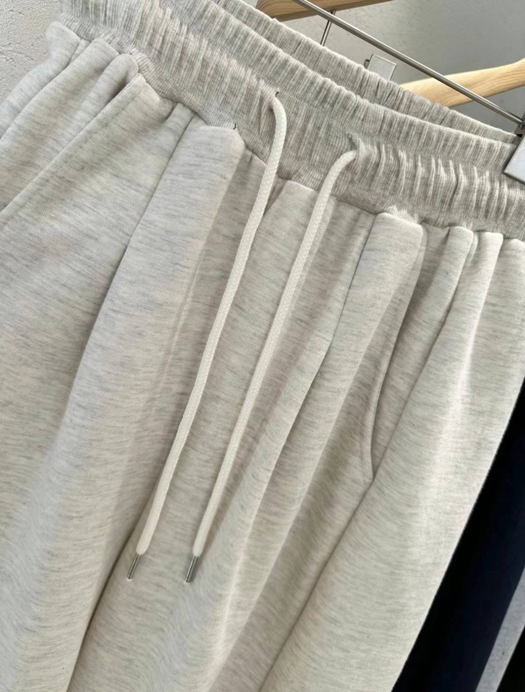 Forever Kids 正韓 好版型率性 休閒抽繩棉 微打褶寬褲【D60403】