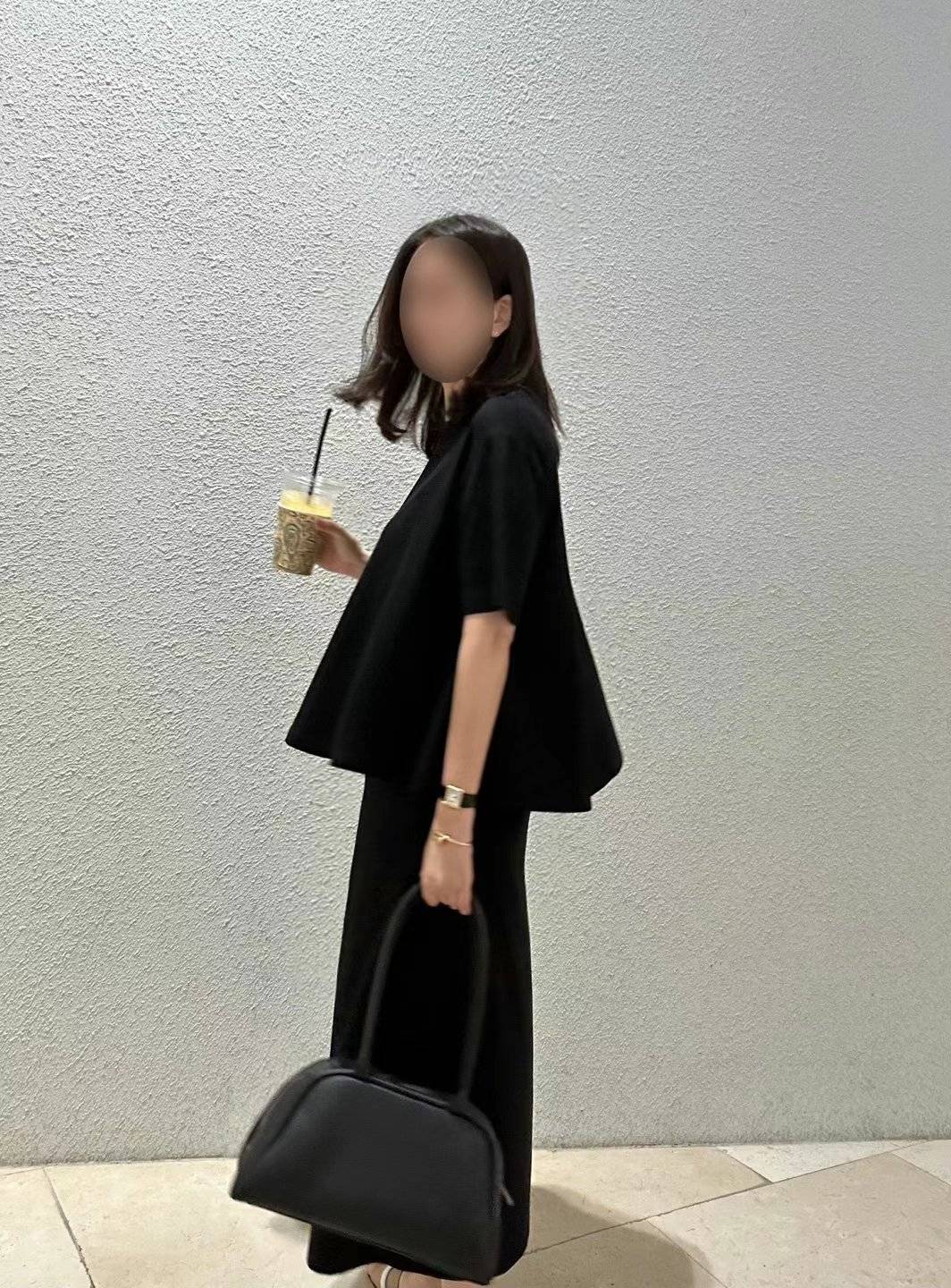 Forever Kids 正韓 一套!喜歡~傘版舒適上衣+鬆緊腰 有口袋長裙 套裝【D60402】