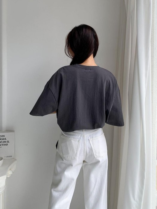 Forever Kids  正韓 彩色花朵寬鬆版 落肩休閒T【A55339】韓國代購