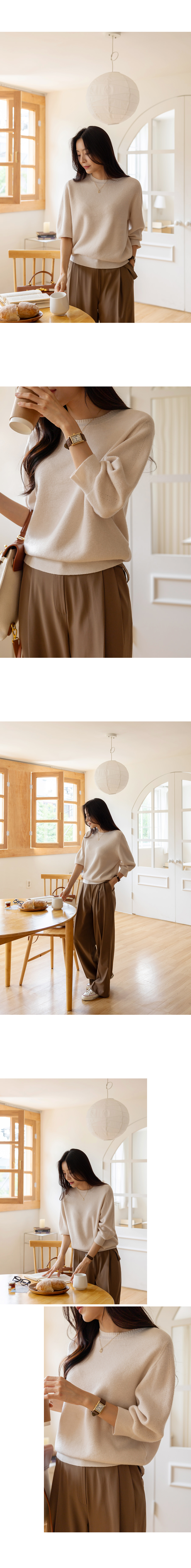 Forever Kids 正韓 好美 柔軟親膚羊絨 連袖圓領針織上衣【RE60501】韓國代購