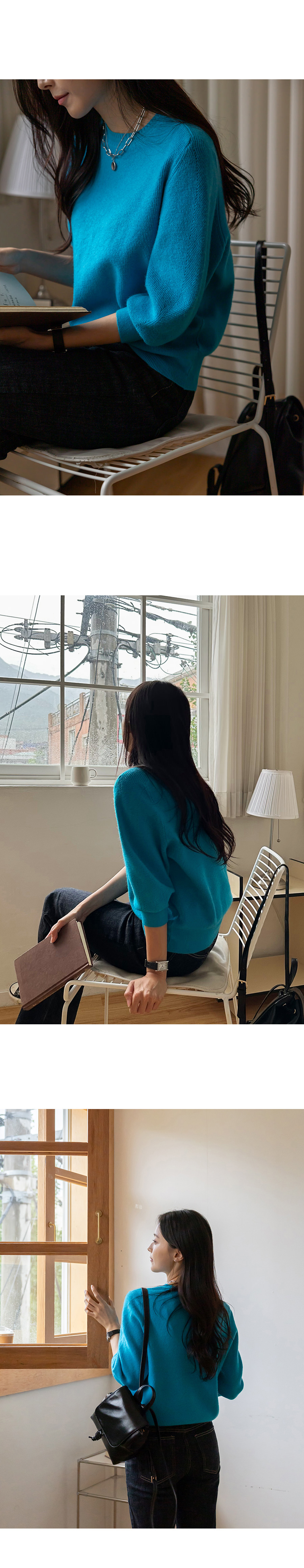 Forever Kids 正韓 好美 柔軟親膚羊絨 連袖圓領針織上衣【RE60501】韓國代購