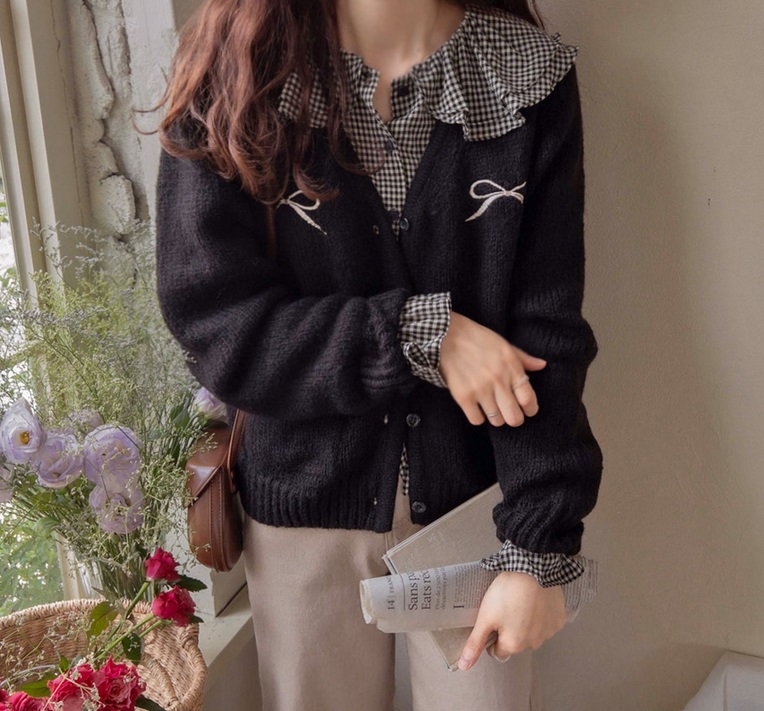 Forever Kids 正韓  經典氣質荷葉格紋襯衫【H60508】 