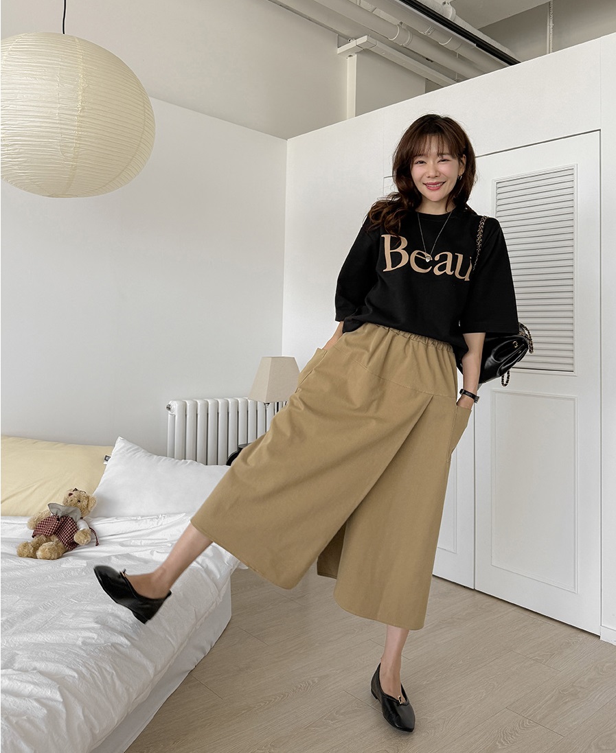 Forever Kids 正韓  字母五分袖純棉T上衣【HS60508】