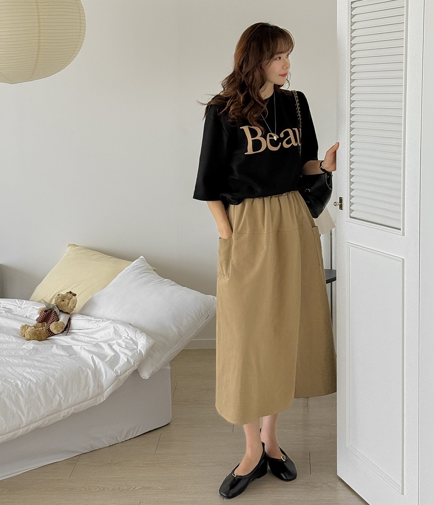 Forever Kids 正韓  字母五分袖純棉T上衣【HS60508】