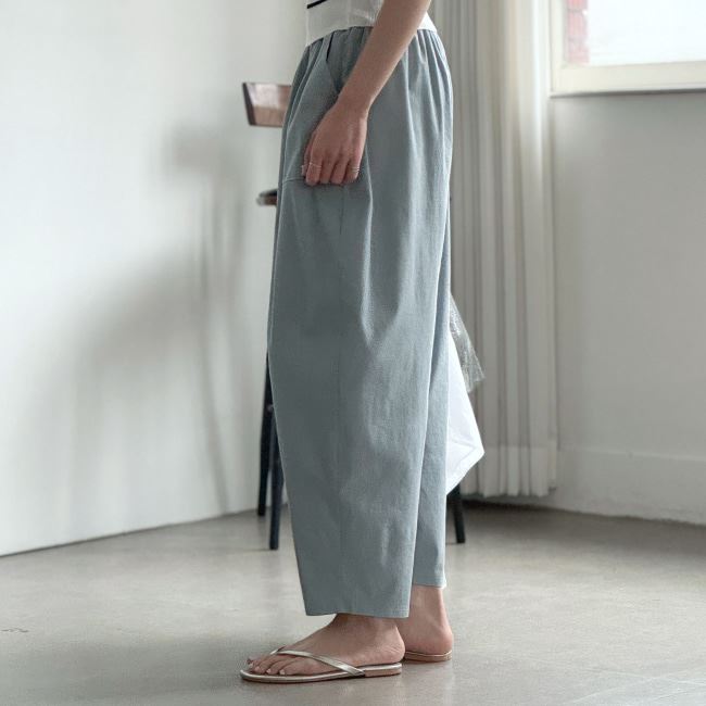 Forever Kids  正韓  寬鬆好穿 休閒褲鬆緊腰【D27009】