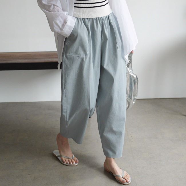 Forever Kids  正韓  寬鬆好穿 休閒褲鬆緊腰【D27009】