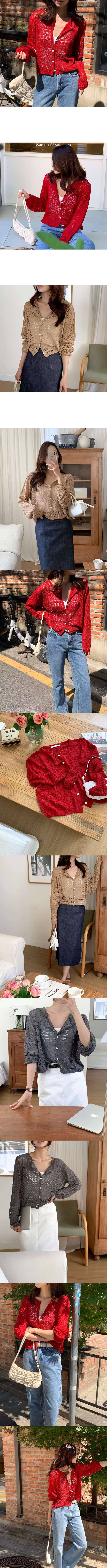 Forever Kids 正韓 鏤空開襟針織外套【YN60606】韓國代購