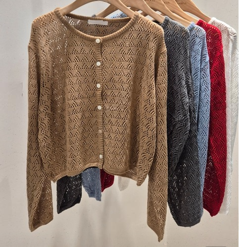 Forever Kids 正韓 鏤空開襟針織外套【YN60606】韓國代購