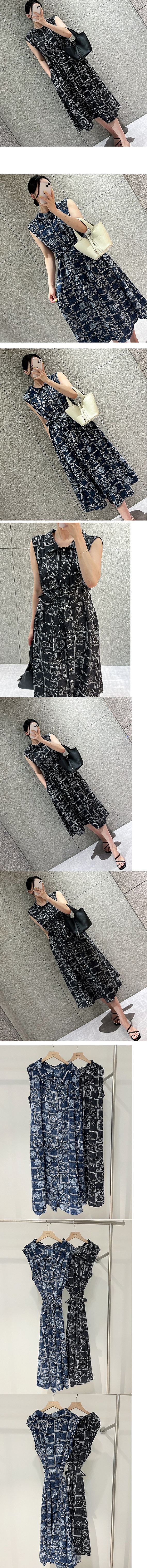 Forever Kids  正韓  浪漫柔和花卉綁帶 連身裙 雙面可穿長洋裝【C6001】 