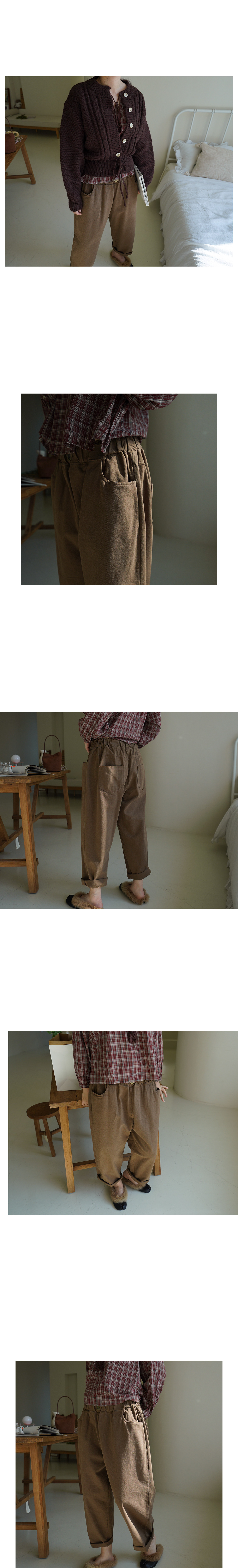 Forever Kids 正韓 水洗 寬鬆版 鬆緊腰質感純棉 休閒褲【KA60215】韓國代購