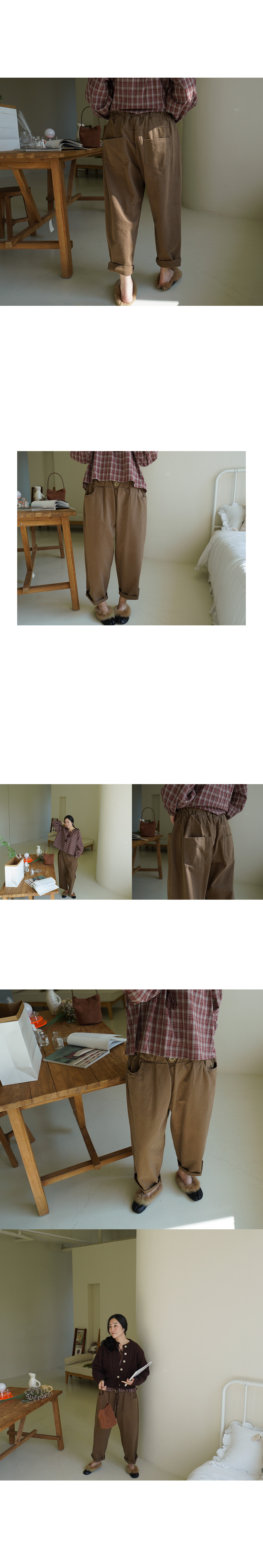 Forever Kids 正韓 水洗 寬鬆版 鬆緊腰質感純棉 休閒褲【KA60215】韓國代購