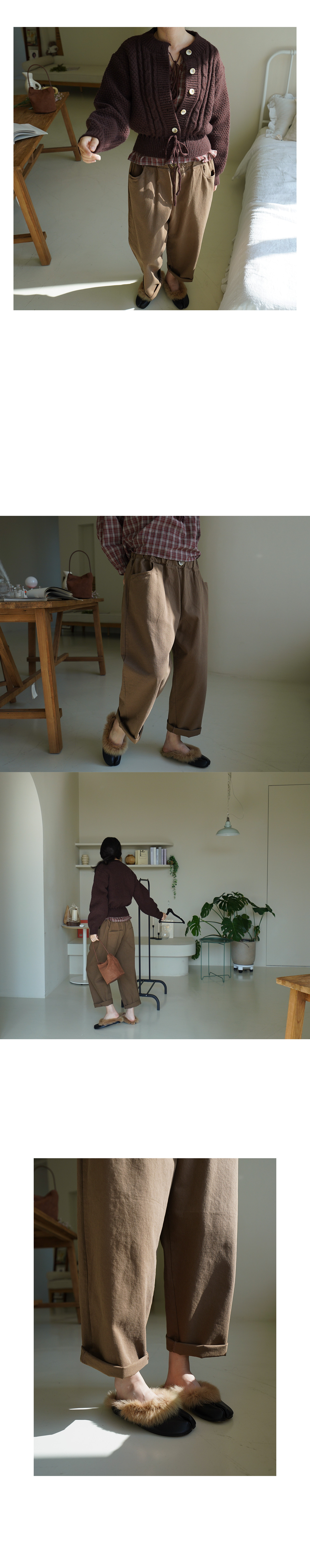 Forever Kids 正韓 水洗 寬鬆版 鬆緊腰質感純棉 休閒褲【KA60215】韓國代購