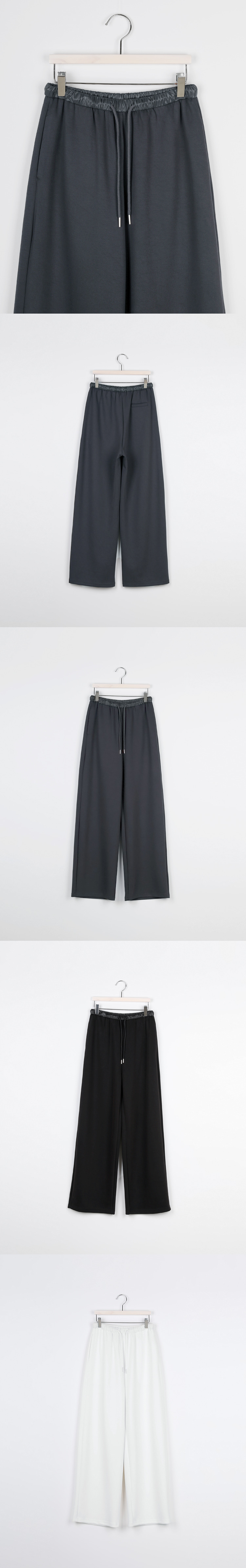 Forever Kids 正韓垂墜感好版型 抽繩皮革鬆緊腰褲頭 休閒褲 寬褲【S62125】韓國代購