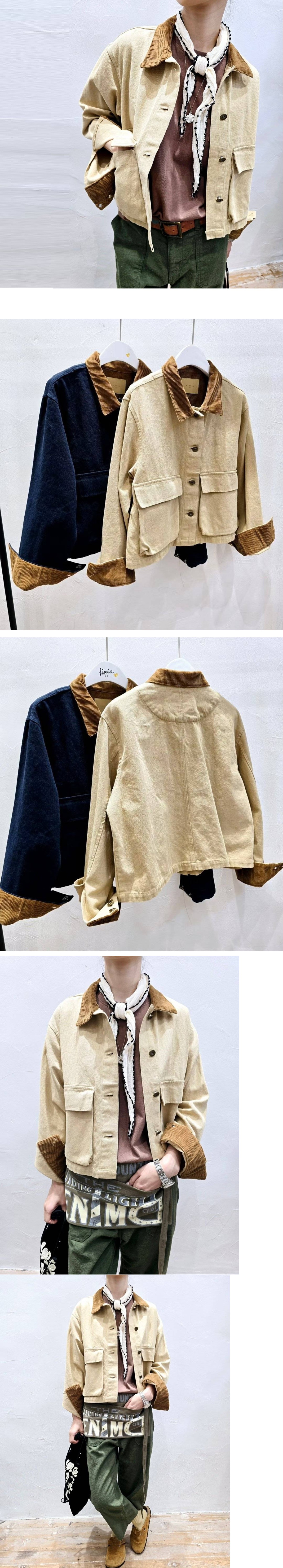 Forever Kids 正韓 休閒配色領口袋 夾克外套【A621262】韓國代購