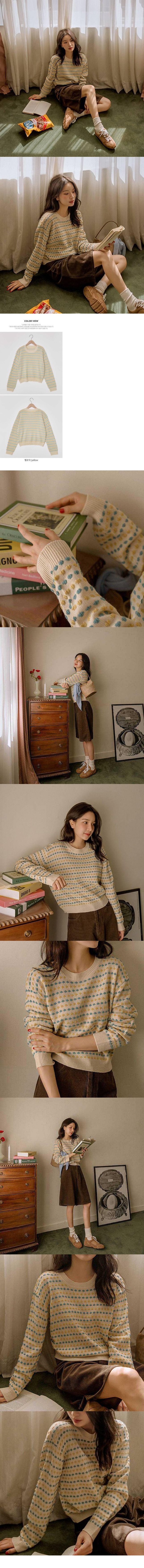 Forever Kids 正韓 可愛立體編織 彩色雲朵針織上衣【T21361】韓國代購