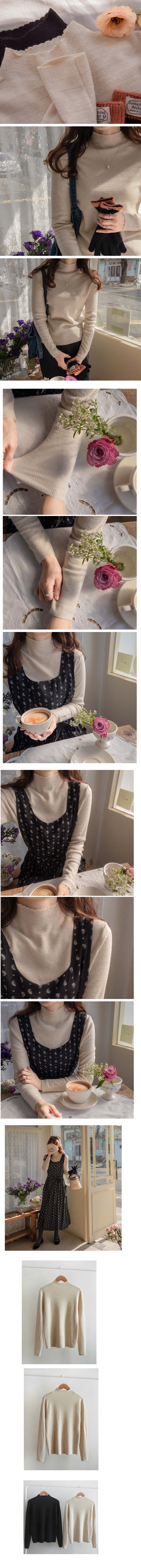 Forever Kids 正韓 好彈性柔軟波浪領上衣【T21421】韓國代購