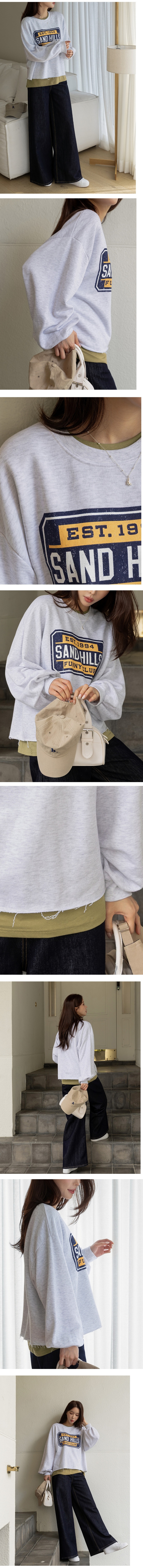 Forever Kids 正韓 休閒時尚半短版蓬袖剪裁字母印花T 寬鬆版【B622502】韓國代購