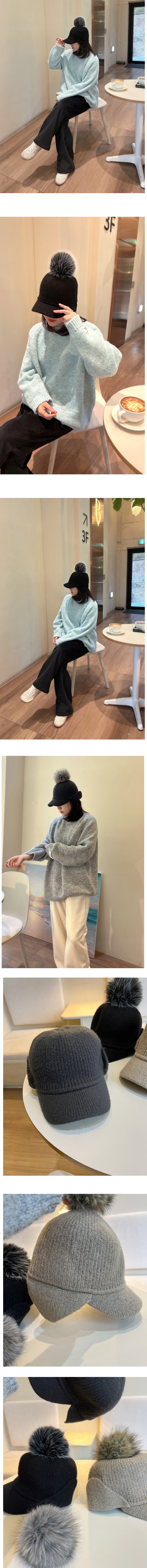  正韓 可拆毛球帽 遮耳朵【C623428】韓國代購