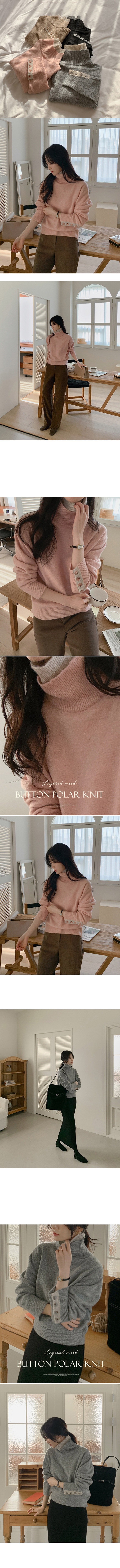  正韓 配色雙色層次感高領 袖口針織上衣【A72237】韓國代購